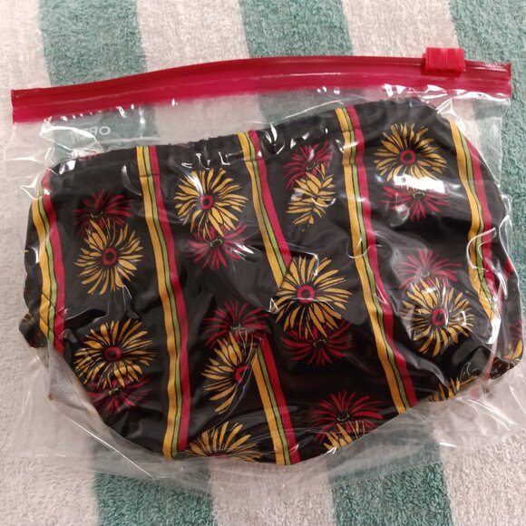 RARE VINTAGE 1" HOM SWIM BRIEF, SIZE 34", BLACK/RED/YELLOW FLOWERED (NWOT) - Picture 7 of 7